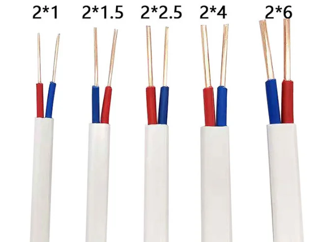 Cable  manufacture  Flat Cable BVVB 2X1.5mm2   Flat Twin and Earth Cable Electrical Wire