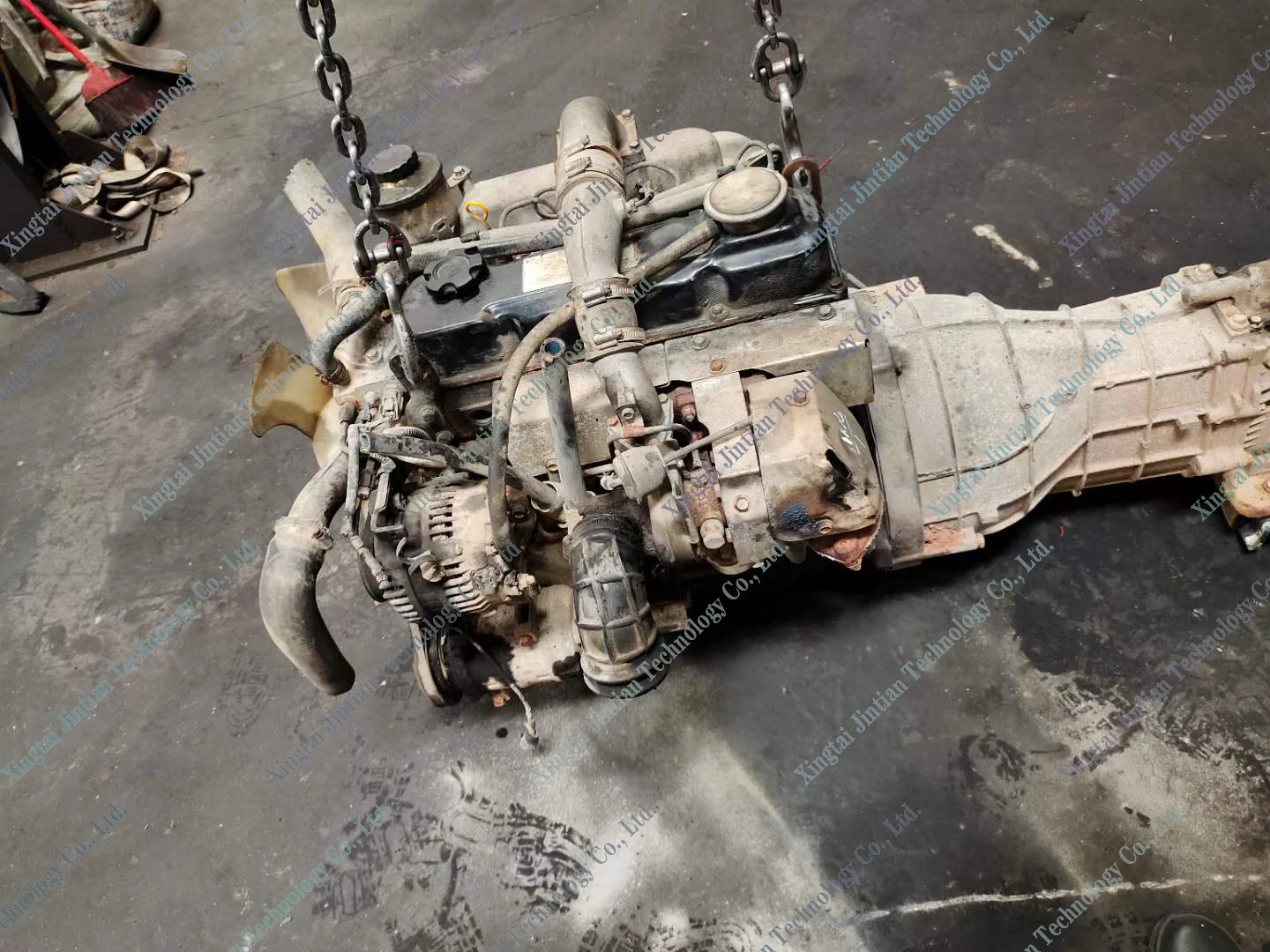 Complete Used Qd32 Turbo Diesel Engine With 4wd 2wd Manual Gearbox For