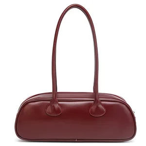 Ladies Fashion Vintage  Bowling Bags Woman PU Handbags Hot Selling  Square Single Shoulder Strap Handbag Designer Bag