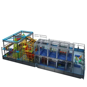 Indoor Playground Equipment Ninja Warrior Obstacle Course