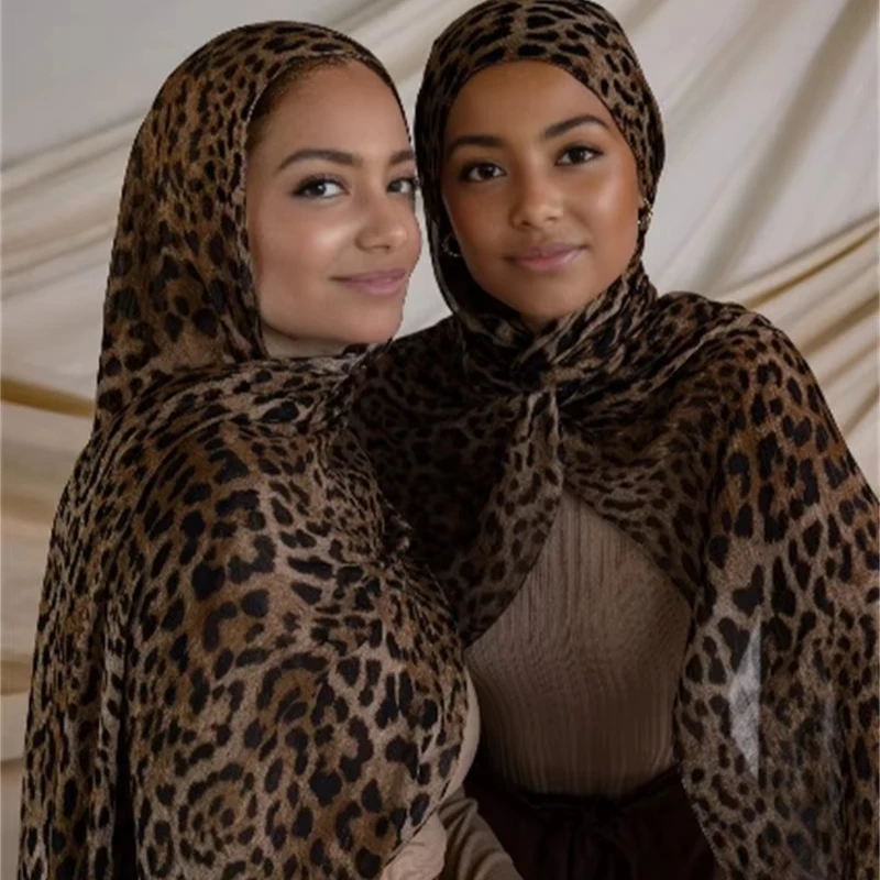 Hot Sale Custom Logo Vela Modal Printed Bamboo Cotton Hijab Scarf