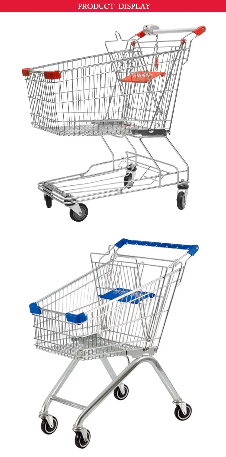 Supermarket Shopping Trolley Carts Convenience Store 90/100/120l