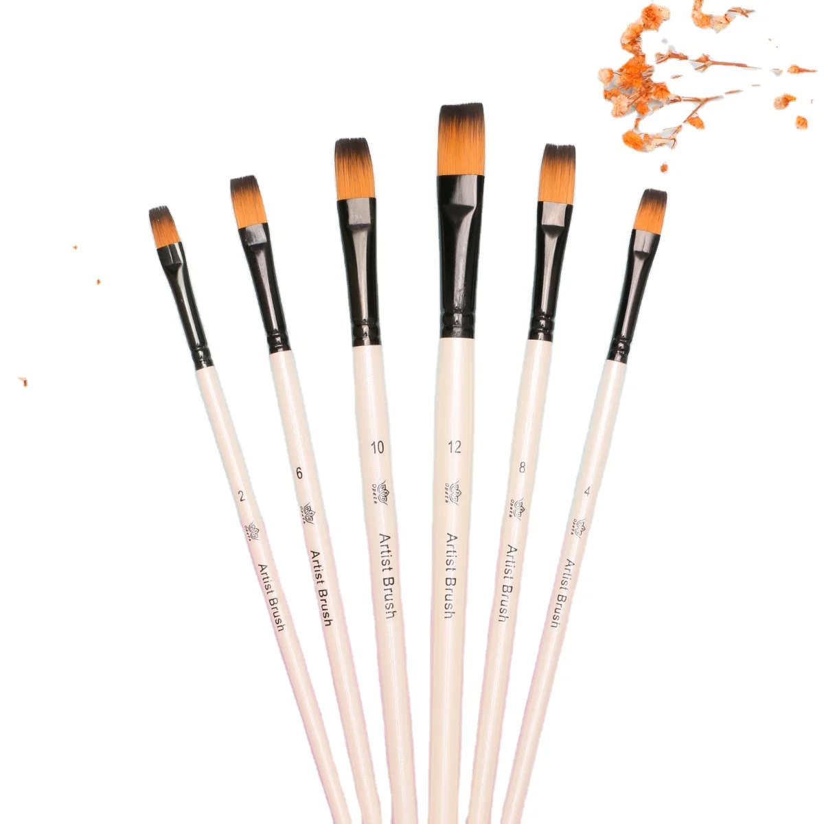 6 перламутровых белых кистей художественная специальная Акварельная кисть