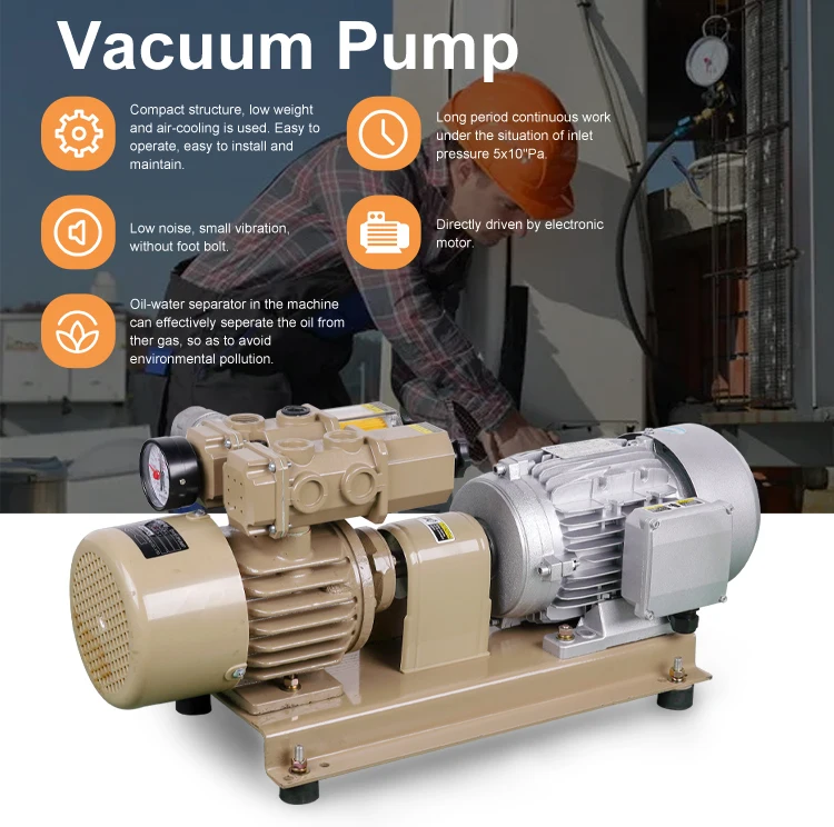 Oil Lubricated Sliding Rotary Vane Vacuum Pump (2XZ 50HZ) Suppliers and ...