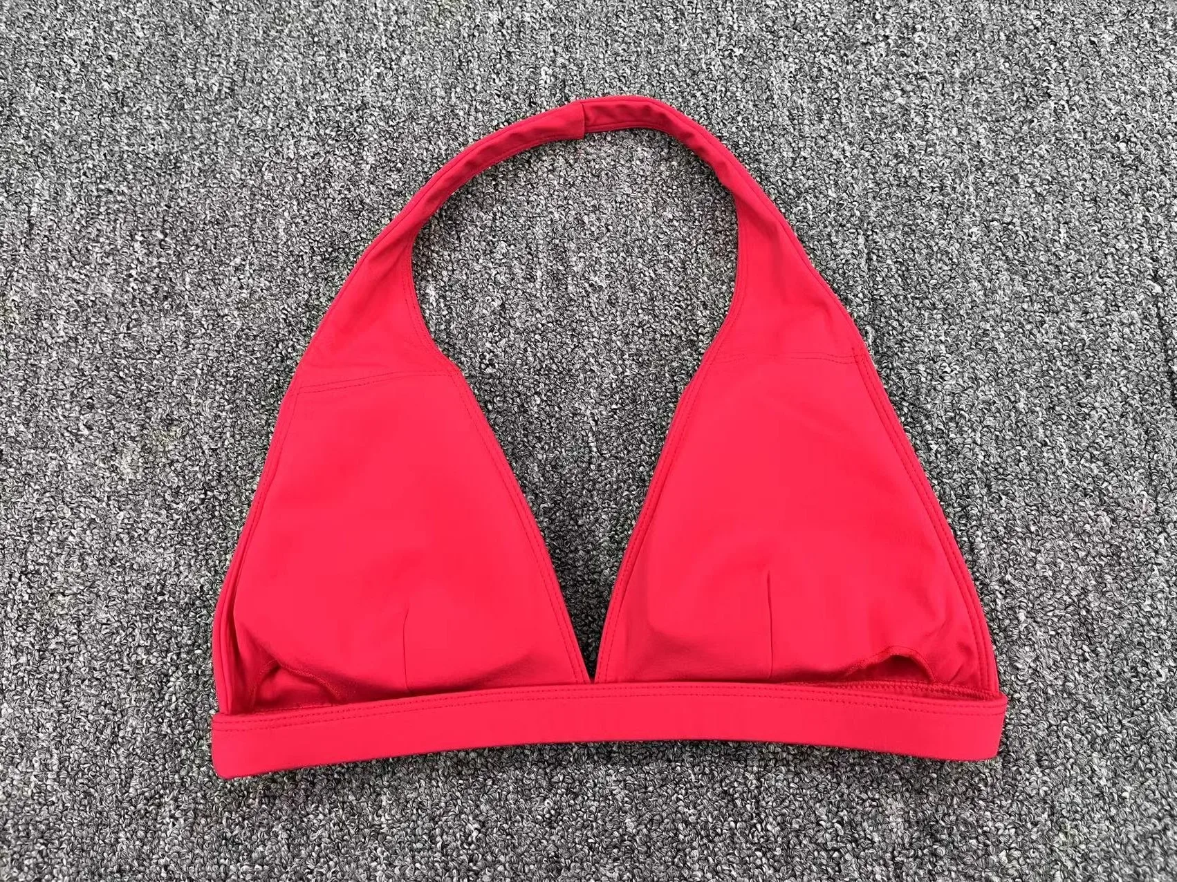 Hot Selling Women Padded Nude Yoga Hanging Neck Sexy Girl strapless backless Bra Fitness Active wear soft Sports Bra details