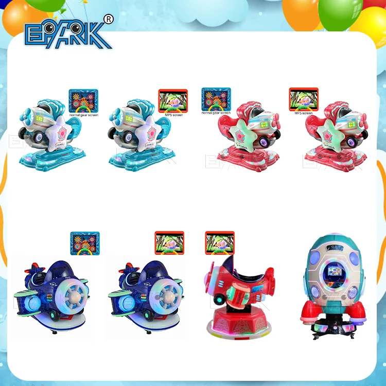 Coin Operated Game Machine Small Bear Kids Fiberglass Kiddie Ride With Light and Music