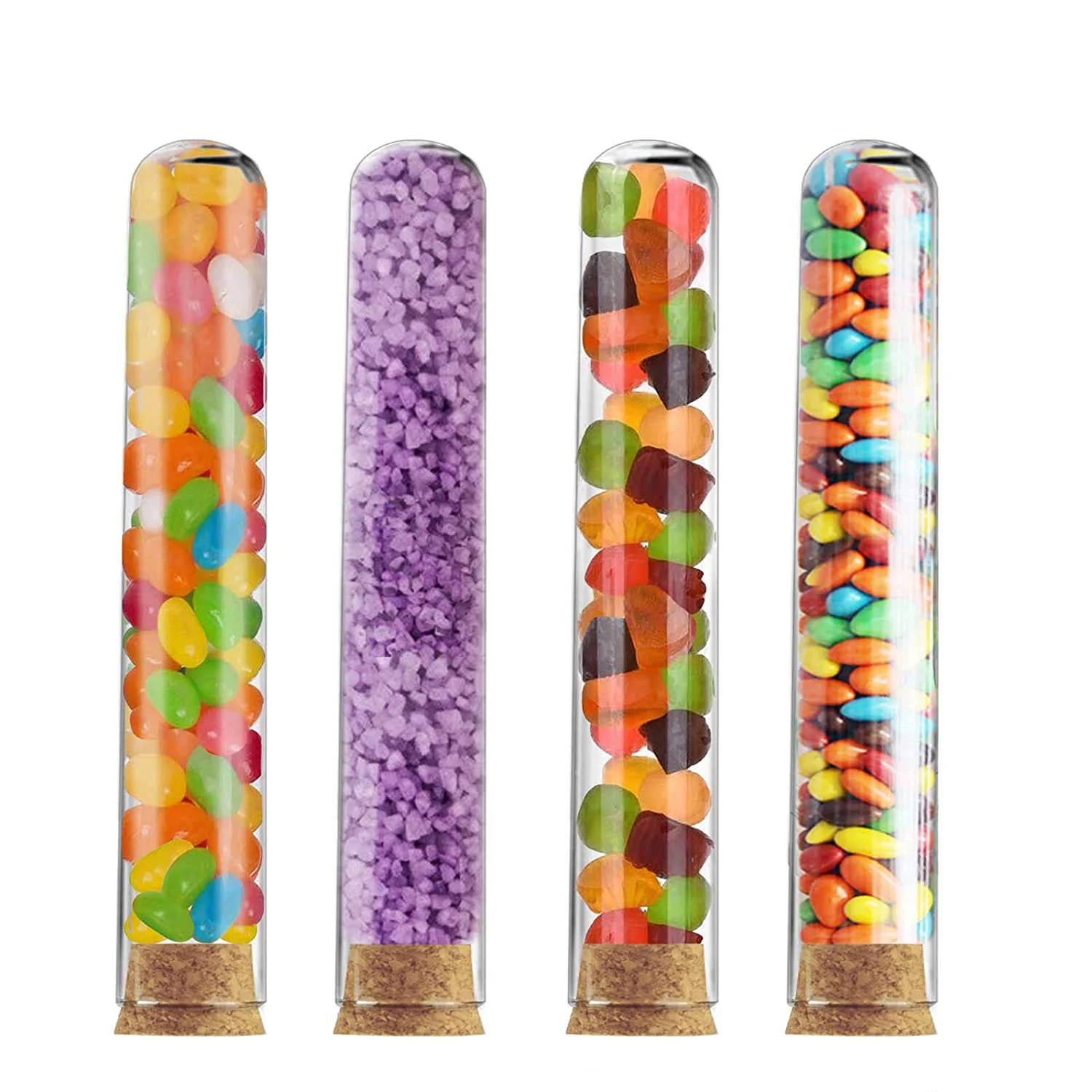High Quality Glass Test Tube with Cork for Coffee Beans Storage
