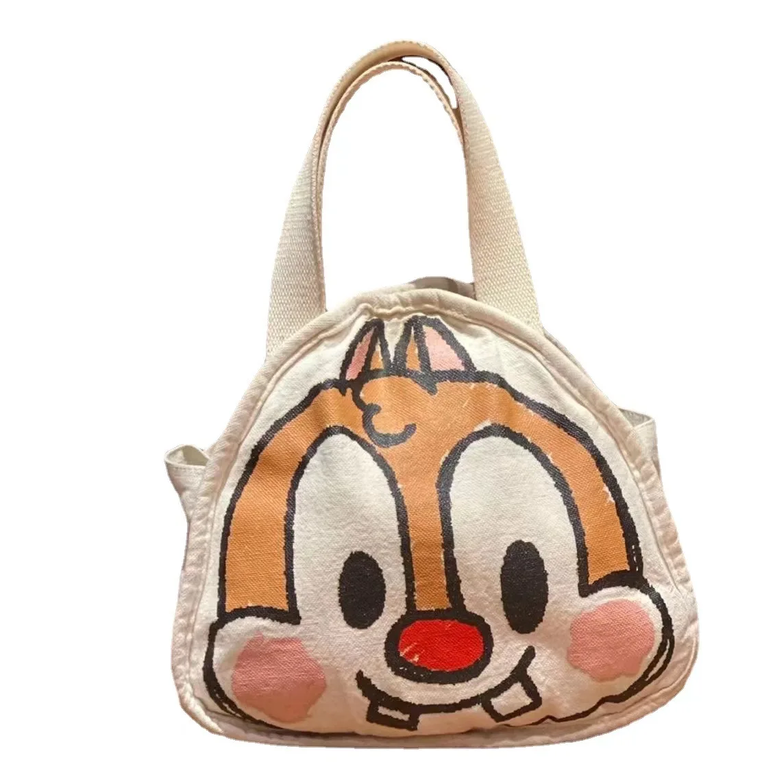 Custom Oversized Canvas Shopping Ita Bag Creative Special Shape Print Cartoon Anime Character Shape Pattern Big Head Tote Bags
