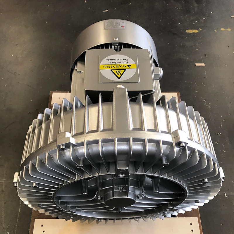 High Pressure 5.5kw Regenerative Blower - 312CFM Side