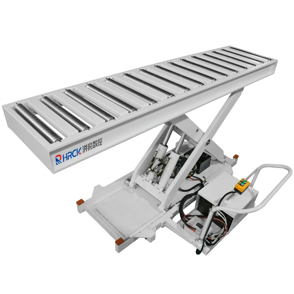 Electric Hydraulic Lift Table  for Heavy Woodworking Panels Automated Production Lines