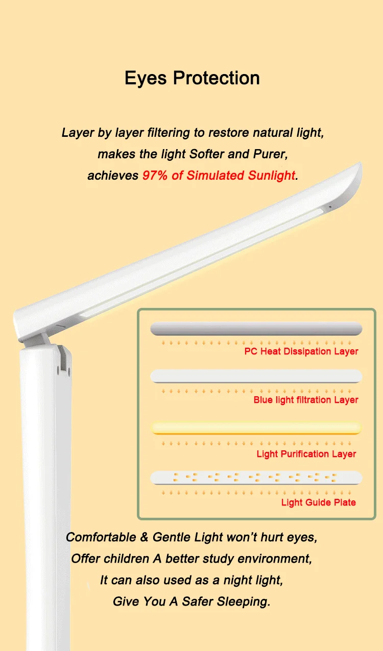 product creative desk lamps rechargeable portable office led table lamp cordless eye caring led reading lamp-43