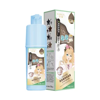 Factory Wholesale Salon Use natural hair dyes plant bubble hair dye shampoo bubble hair dye