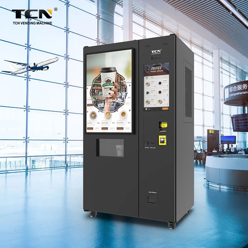 TCN Robot Arm Vending Machine Hot and Cold Coffee Vending Machine Automatic
