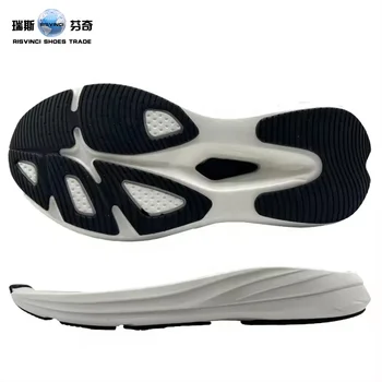 RISVINCI New Design Wholesale Custom Fashion Soft Comfortable TPR Rubber Material Soles Men's Running Sneakers Outsoles