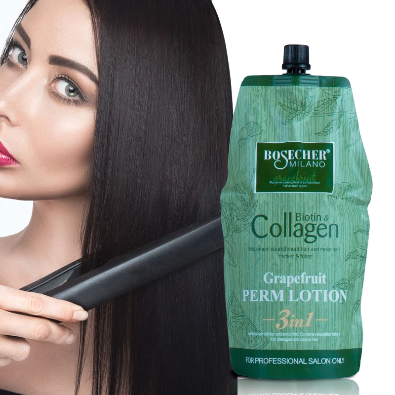 Biotin and Collagen Grapefruit Perm Lotion 3 in 1 Straight Hair Straight Perm