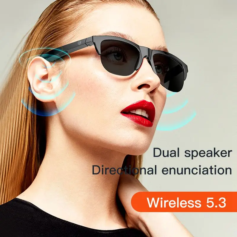 Lunettes Intelligentes 2-en-1 - Bluetooth, Audio Intégré, Polarisées, Pour Sport (équitation, Cyclisme)