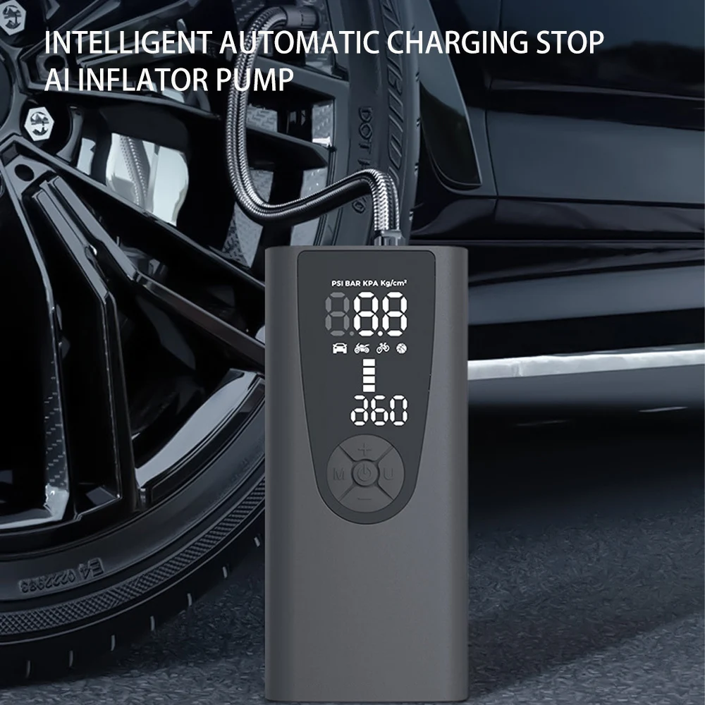 PCMOS Tire Inflators High Power Wireless Car Inflator Pump Car Tire Car Inflator Pump Multi-function Portable Electric Inflator - view 5