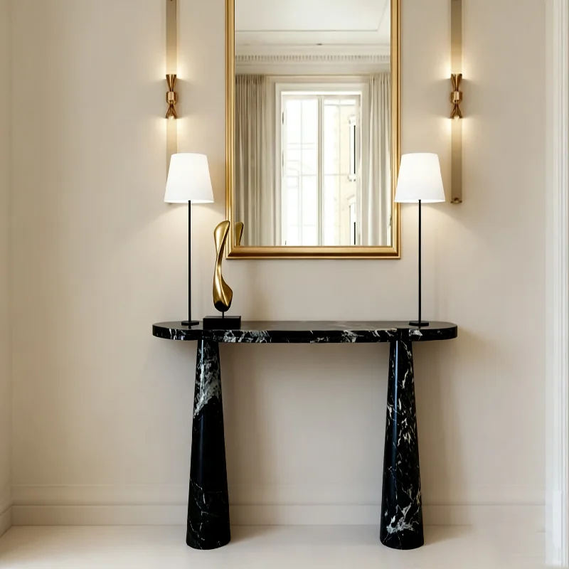 Natursten Brasilien Cosmic Sort Marmor Moderne Borde til Hotel, Køkken og Spisestue med 1 Års Garanti