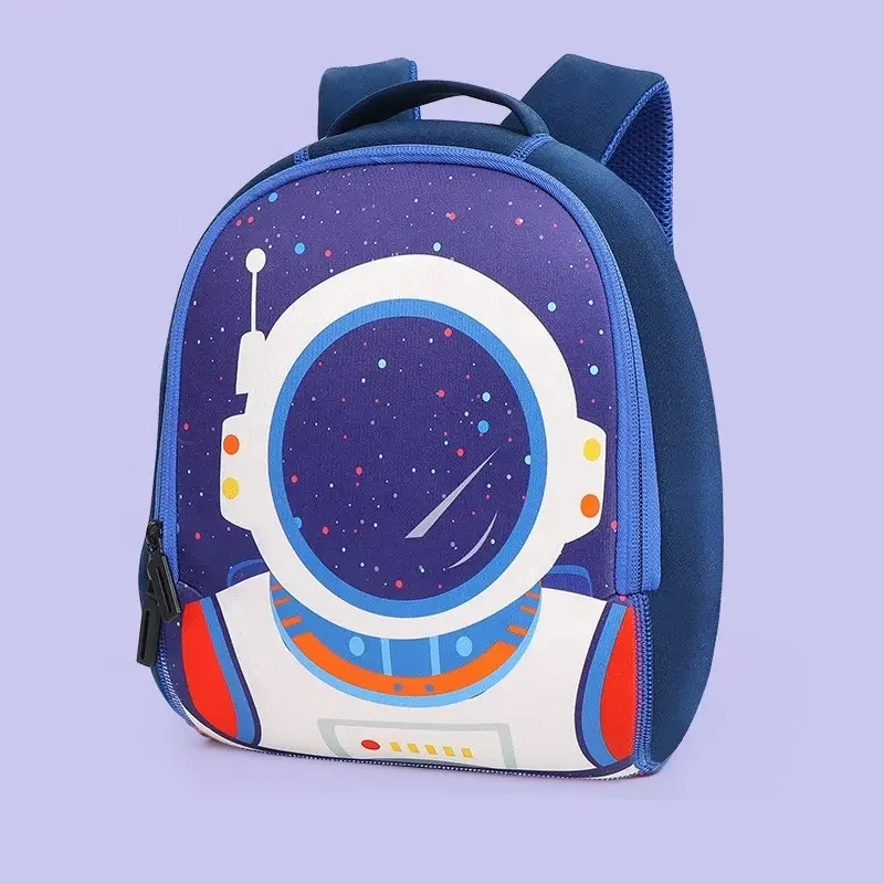 Customized Children School Bag Kindergarten Boy Cartoon Dinosaur Bag 3-8 Years Old Children SBR Diving Material Backpack