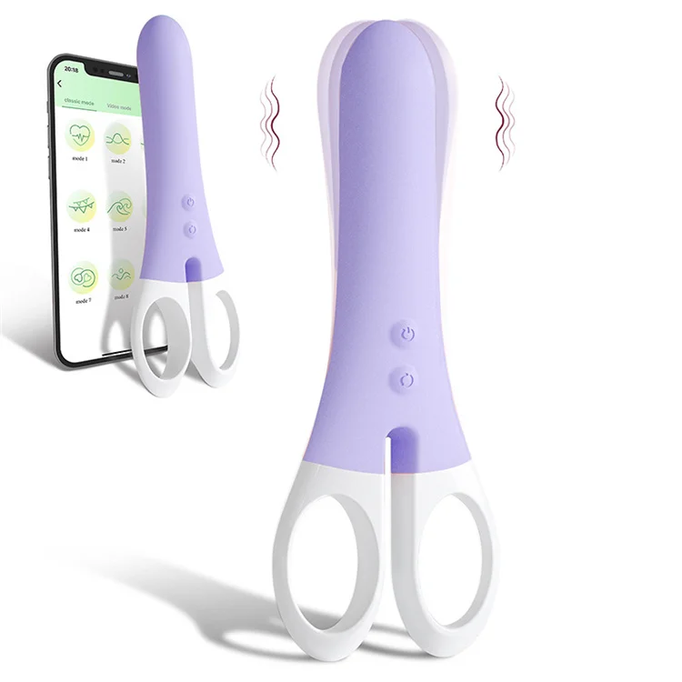 Long Distance App Control G Spot Clippers Vibrator Scissors Shape Vibrator  Sex Toys Vibrating Knife