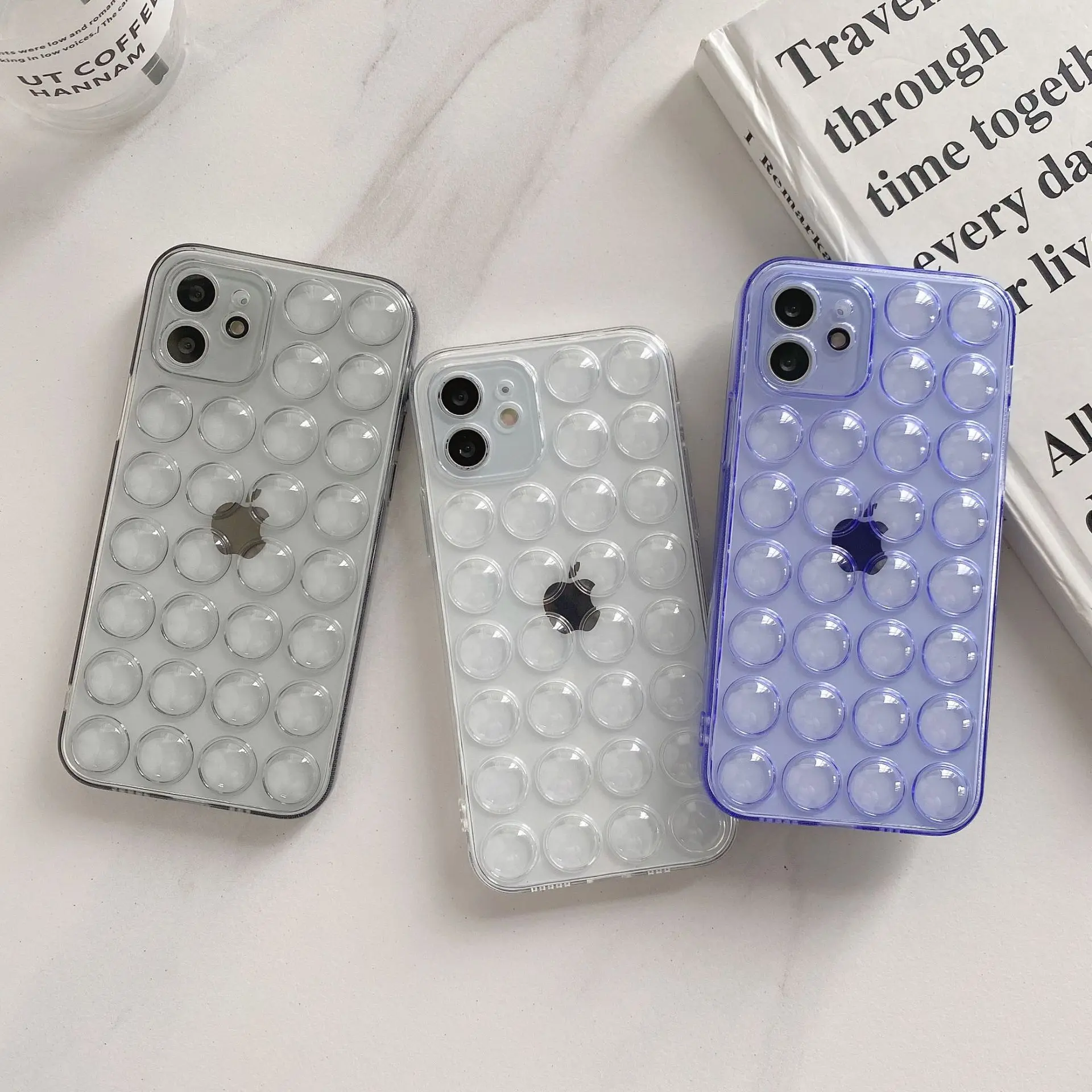 Stress Relief Bubble It Fidget Phone Case Transparent Clear Toy Shockproof Back Cover Phone Case For Iphone 11 12 13 Pro Max X Buy Stress Relief Bubble It Fidget Phone Case Bubble Fidget Toy