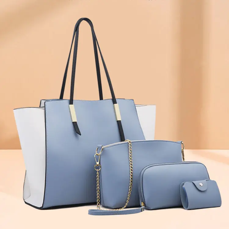Wholesale 4 pcs 2021 Hot sale Top Women Handle bag Trapeze bag set sac a  main femme Purse Ladies Bags Handbag Set From m.