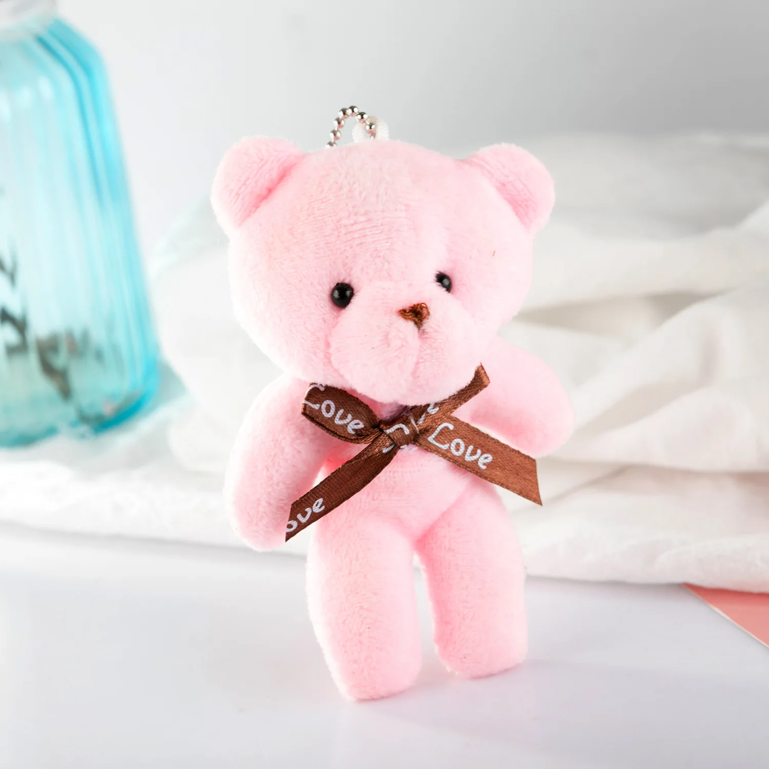 12cm Wholesale Plush Key Chain Mini Teddy Bear Key Chains Custom Small ...