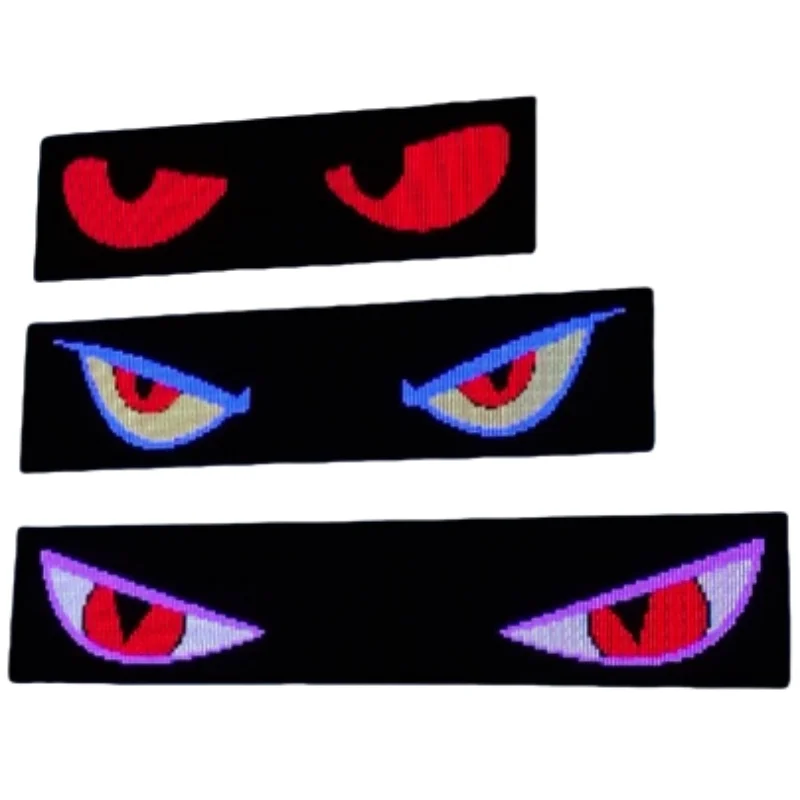 App Programmable Winking Eye Led Flexible Display Screen Panel Led Eagle Eyes Blinking Screen Sign Board Light for Car Truck Bus