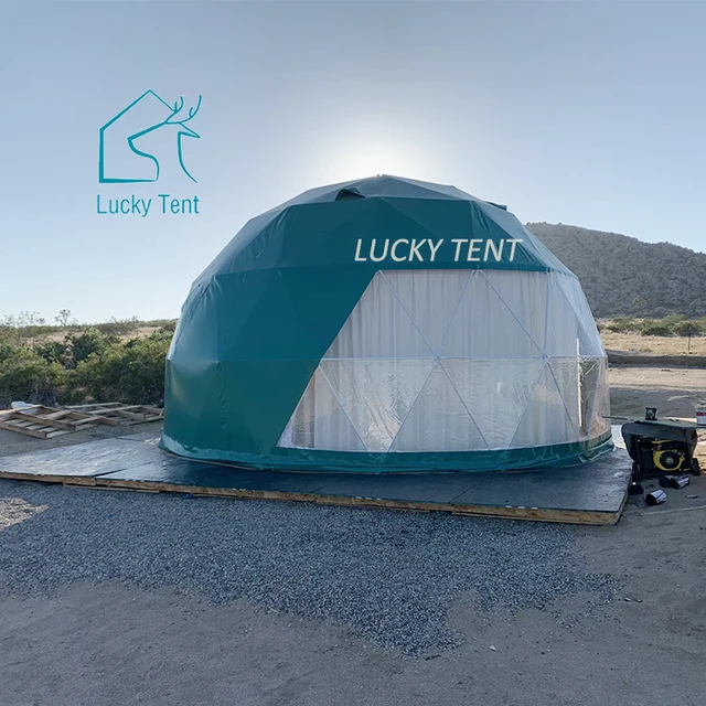 Green Transparent Professional Dome Tent Factory Supplier Wholesale Outdoor Dome House Aluminum Alloy Glamping Dome