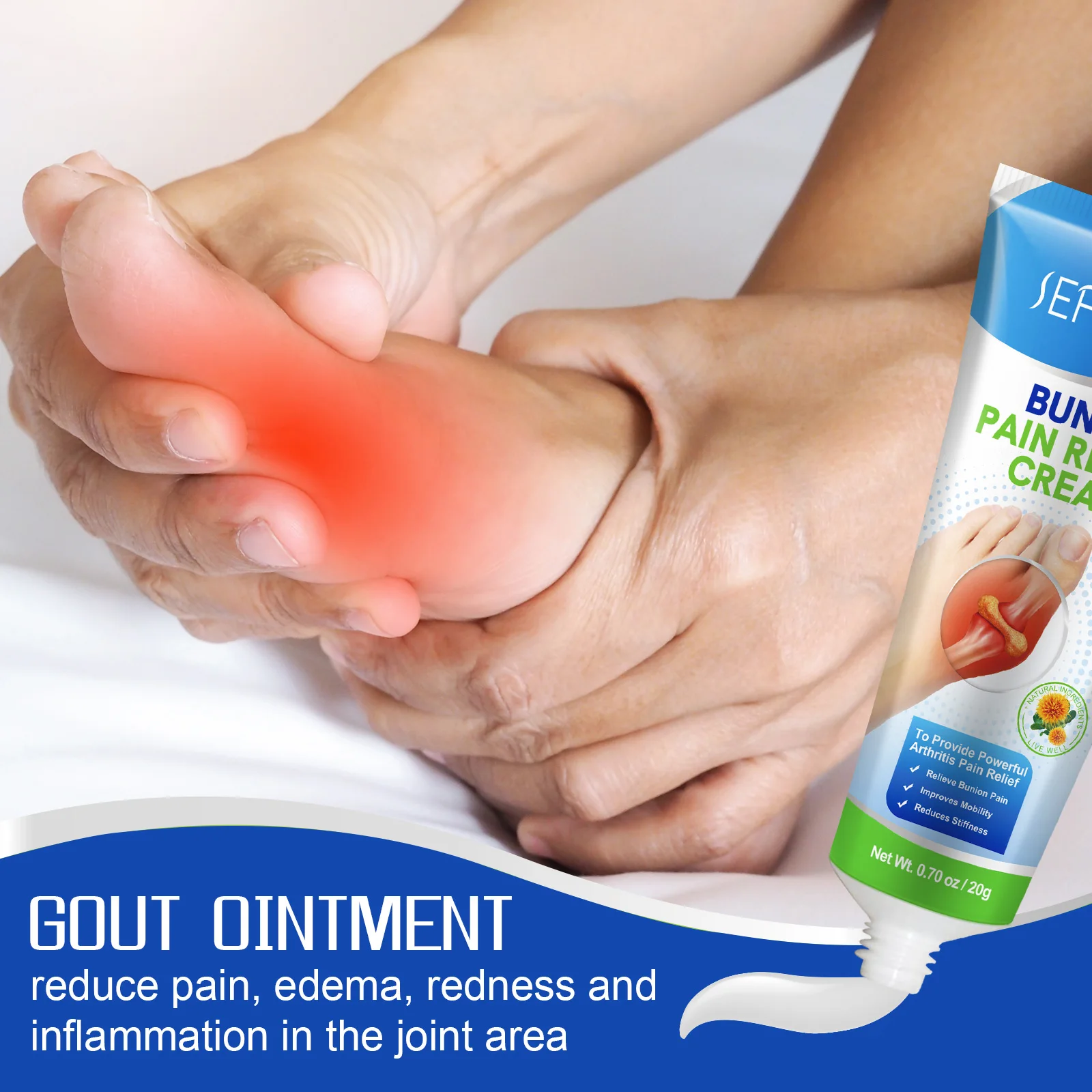 Joint Toe Pain Relief Stiffness Inflammation Treatment Arching Bunion Pain Relief Ointment Arching Pain Bunion Relief Cream