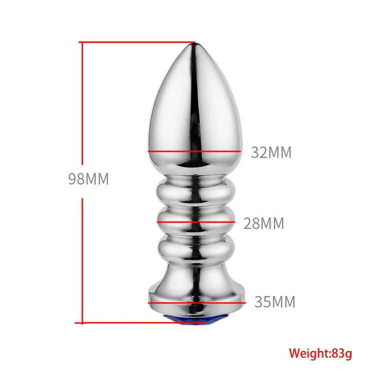 Wired Remote Control Small Metal Anal Plug Adult Electric Anal Plug Anal Trainer Butt Plugs for Men Women