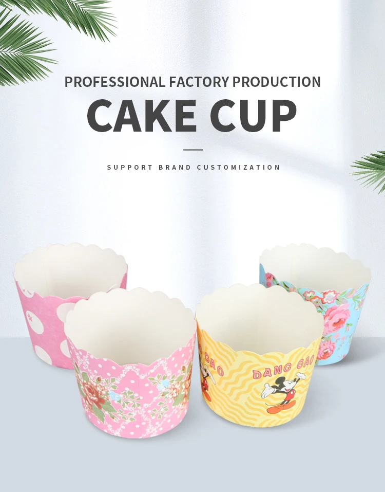 Wholesale Disposable Customize Logo Printed Cupcake Liners Food Bread