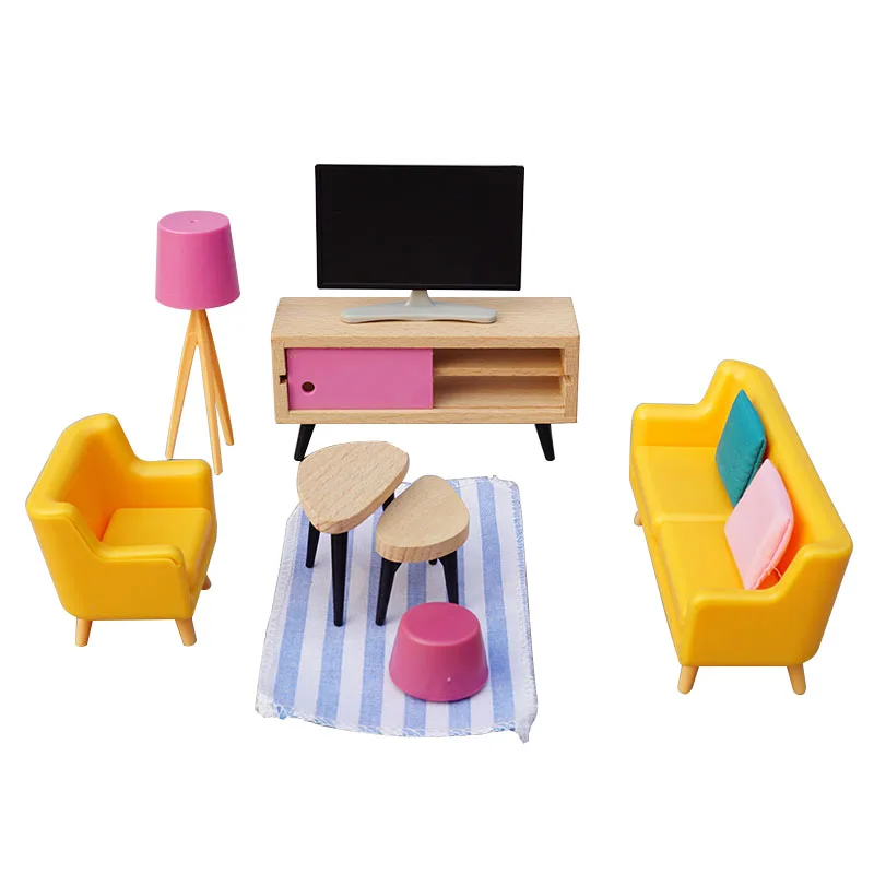 Wooden Doll House Furniture Accessories Pretend Play Toys 112 Wooden