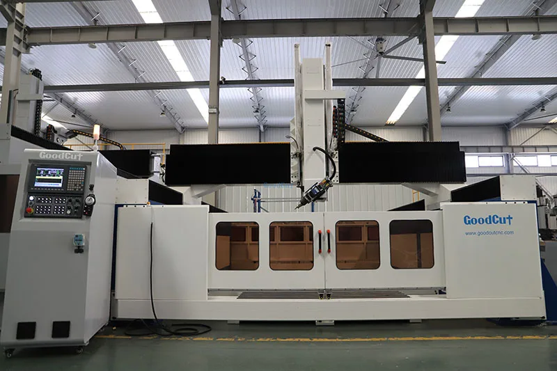 High Productivity 4 Axis CNC Router Machine with 10KW Hiteco 4axis Spindle