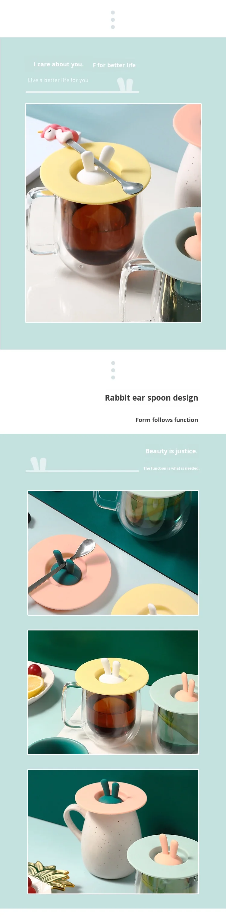 Food Grade Silicone Drinkware Accessories Leak-Proof Cup and Mug Lid Dustproof Universal Water Cup Lid factory