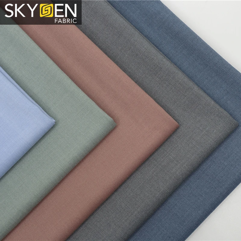 Skygen 32% Viscose 65% Polyester 3% Spandex 145 Gsm Anti Wrinkle China Viscose Fabric