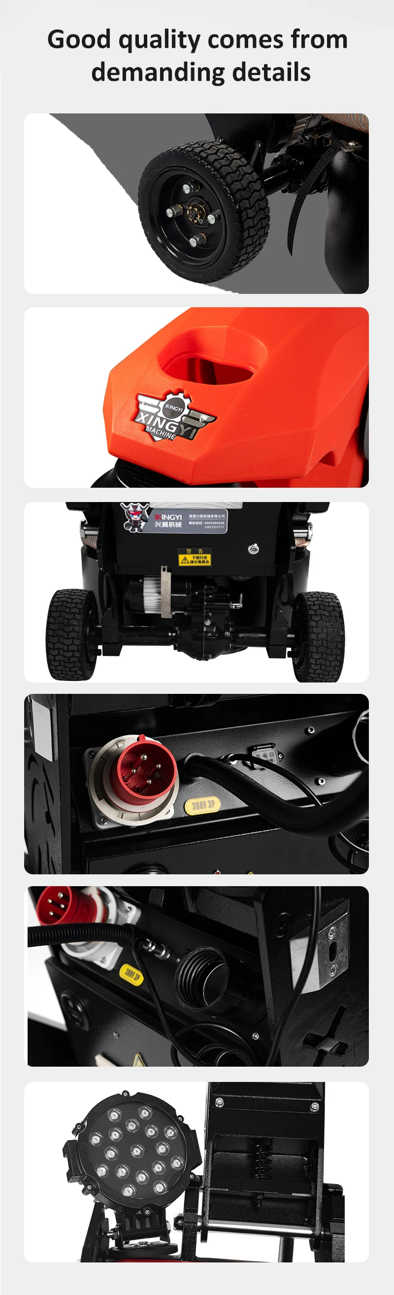 Heavy Duty Selfpropelled Driveway Sidewalk Cement Concrete