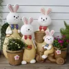 Cute rabbit family