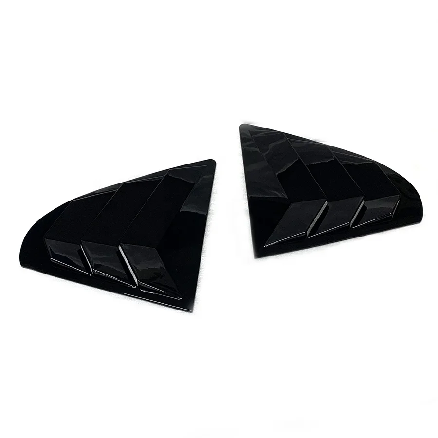 ABS Sticking Rear Side Window Louvers Racing Decors ABS Style Air Vent Louver Scoop for Mitsubishi Lancer EX 2008 - 2017