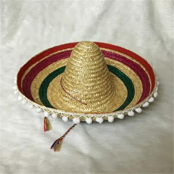 Custom Unisex Adult Costume Fashion Straw Multi-Color Spanish Adjustable  Soft Sombrero Mexican Hat - China Mexico Hat and Mexico Straw Sombrero Hat  price