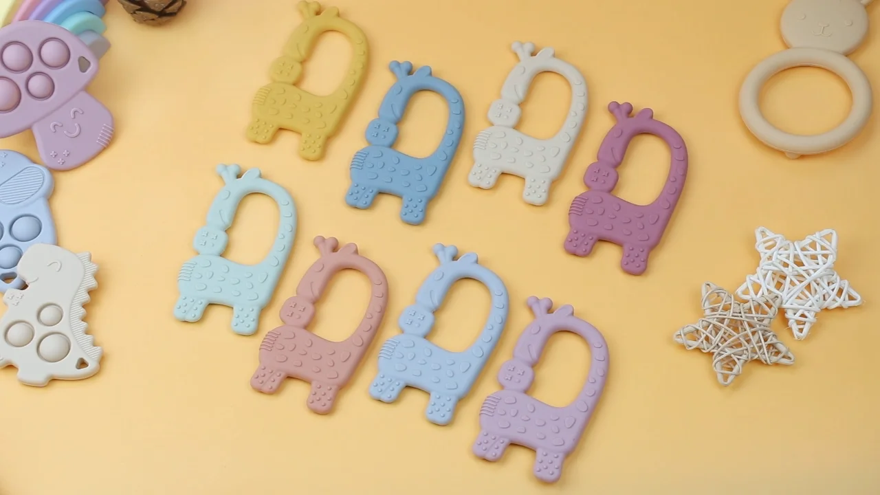 Nontoxic Bpa Free Food Grade Silicone Chew Baby Teether Toys Soft