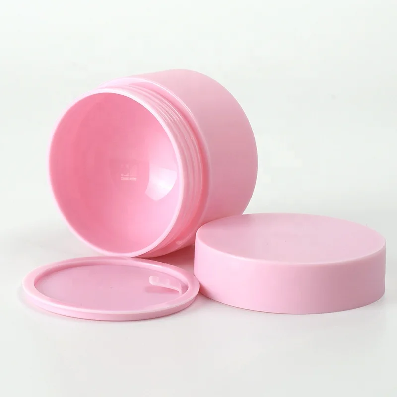 Plastic Pink Cream Jar Face Eye Cream Container Fancy 5ml 15ml 20ml 30ml 50ml Empty Cosmetic Beauty Blue White Black Round Shape