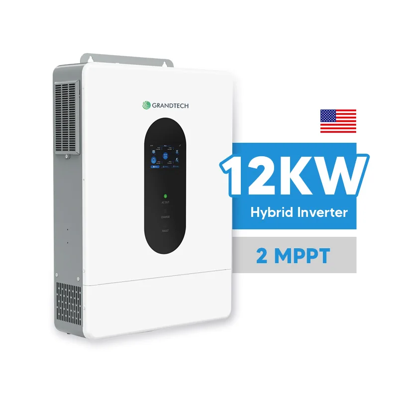 Grandtech 5 kW-os, 6 kW-os, 8 kW-os, 10 kW-os, 12 kW-os, 120 V/240 V-os napelemes inverter hálózatfüggetlen rendszerekhez, szinusz hullámú, 120 VAC/240 VAC kettős fázisú hibrid napelemes inverter