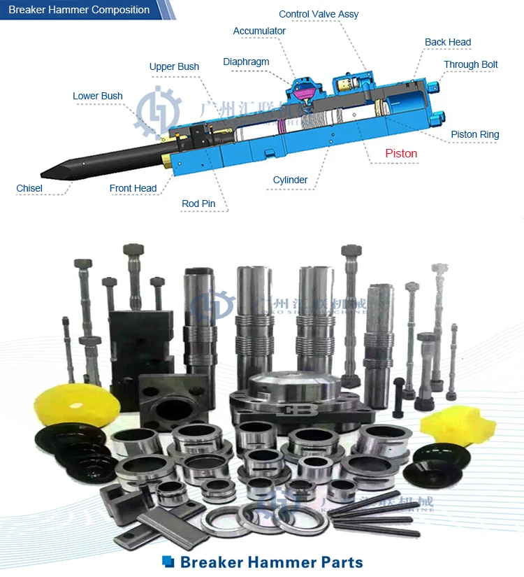 Toku TNB7E Hydraulic Rock Breaker Hammer Piston for Excavators