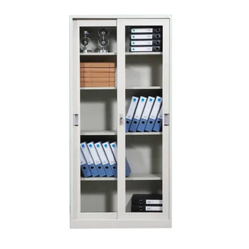China factory good quality 2 Doors Office Storage Cabinet Customized Steel Cupboard Metal Cabinet Filing Cabinet With 4 Shelves