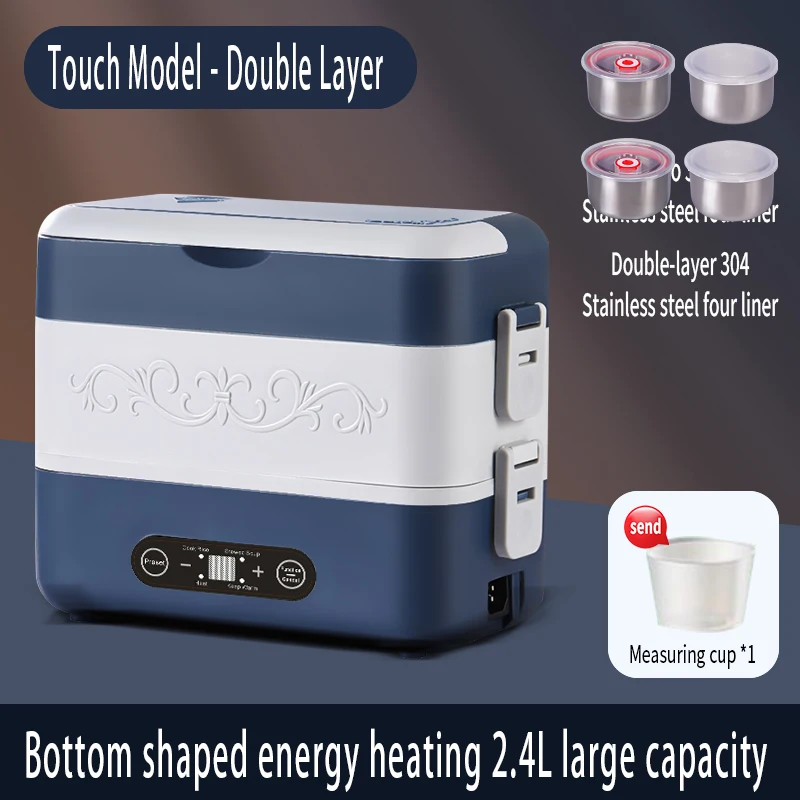 Multifunctional Electric Lunch Box Intelligent Heating Lunch Box with Electric Rice Steamer Automatic Rice Cooker