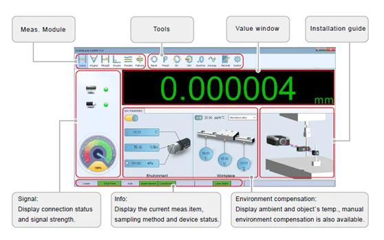 220V Linear Slide Calibration Tool Laser Interferometer Measurement System with 1 Year Warranty factory
