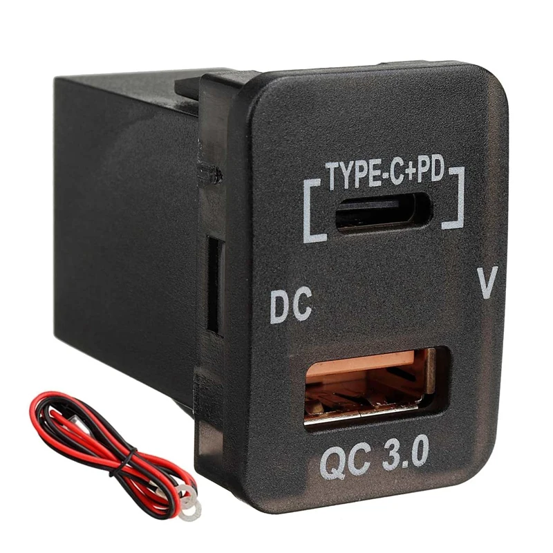 Chargeur Voiture USB-C 150W - Double QC3.0 + PD 20W - Voltmètre LED - Allume-Cigare