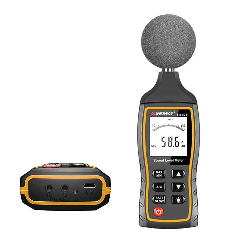 SNDWAY SW-524 Portable Digital Sound Level Meter - 30~130dB Noise ...