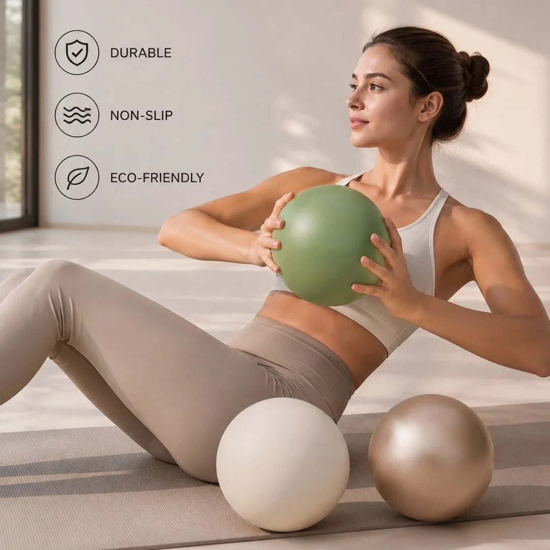 Yoga Ball Pilates Small 22cm D Model PVC Core Training Thickened Explosion-Proof Postpartum Pelvic Floor Muscle Exercise Ball